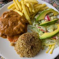 Meal of the day main plate at Restaurante Integro in Bogota