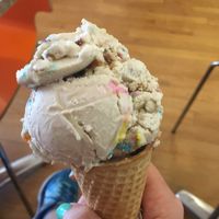 Birthday cake ice cream  at Cosmic Treats in Toronto