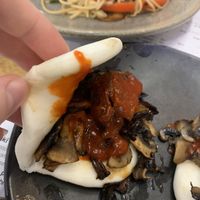 mushroom buns at Wagamama - Victoria Square in Belfast