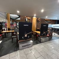 Outside seating  at Wagamama - Victoria Square in Belfast