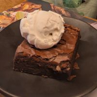 Vegan brownie with ice-cream at Wagamama - Victoria Square in Belfast