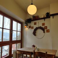 Lovely details on the wall & nice view at Die Pause in Marburg