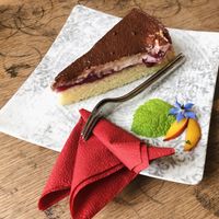 Vegan cherry pie  at Die Pause in Marburg