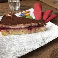 Vegan cherry pie  at Die Pause in Marburg