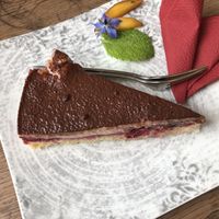 Vegan cherry pie  at Die Pause in Marburg