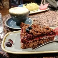 Schoko-Kirschkuchen at Die Pause in Marburg