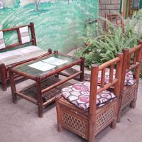 Seating at Loving Hut in Addis Ababa