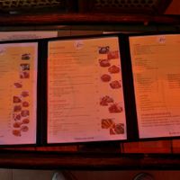 Menu for Loving Hut, Addis Ababa (March 2016) at Loving Hut in Addis Ababa