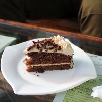 Coffee cake. at Loving Hut in Addis Ababa