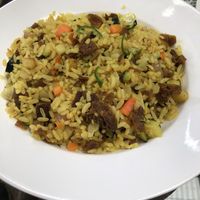 Curry fried rice  at Loving Hut in Addis Ababa