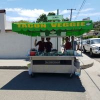 the cart at TacoNveggie in Tijuana