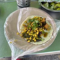 Curry soy bean   at TacoNveggie in Tijuana