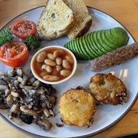 Theera’s vegan breakfast, 320 baht (plus 7% tax)  at Theera in Bangkok
