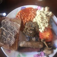 Regular shed breakfast.  at The Little Potting Shed Cafe in Oban