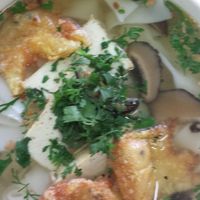 Wanton soup with noodles - delicious. at Bo De Trai in Footscray