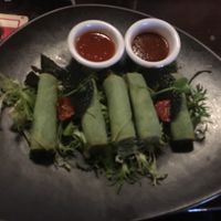 Vegan Spring Rolls at Irish Pub in Constanta