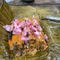 Bean tomale  at Suculenta in Tulum