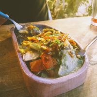 chilaquiles  at Suculenta in Tulum