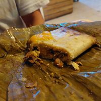 Tamales mole at Suculenta in Tulum