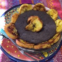 Frijoles con plátano macho   at Suculenta in Tulum