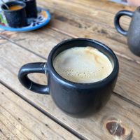 Latte with almond milk  at Suculenta in Tulum