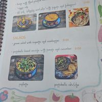 Menu at Suculenta in Tulum