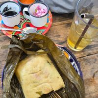 Tamale a Papadzul at Suculenta in Tulum