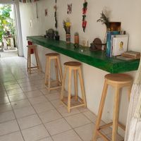 Bar table  at Suculenta in Tulum