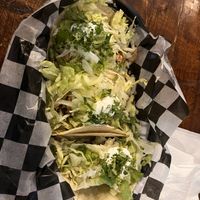 Vegan chicken tacos  at Pelon's Baja Grill in Virginia Beach