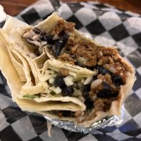 Gringo burrito from lunch menu  at Pelon's Baja Grill in Virginia Beach