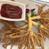 Vegan Deep Fried Enoki Mushrooms   at Pure Heart Vegetarian - 心灵之素 in Kuala Lumpur