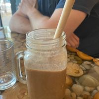 Iced latte with oat milk  at Green Zebra Cafe in Sarasota