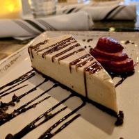 White chocolate lavender raw vegan cheesecake. So good! at Green Zebra Cafe in Sarasota