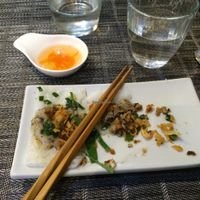 the delicate little crepes are a must! at Le P'tit Pré Chez Lan in Paris