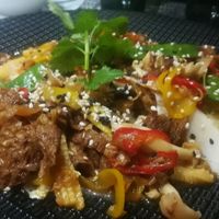 florilège vegan (rice not in the picture)  at Le P'tit Pré Chez Lan in Paris