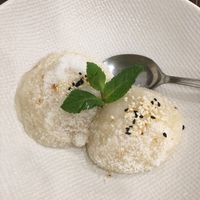 Boules de coco at Le P'tit Pré Chez Lan in Paris
