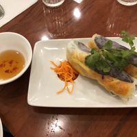 The Bi cuon (raw Spring rolls) which were, like everything else, extremely delicious. at Le P'tit Pré Chez Lan in Paris