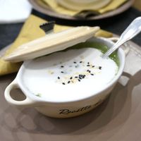 Taro et perles de tapioca at Le P'tit Pré Chez Lan in Paris