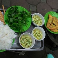 Nem and Banh Goi. at Bao An Vegan (formerly Vegan Banhmi) in Hanoi