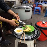 Spring rolls and what looked like empanadas - so delicious! at Bao An Vegan (formerly Vegan Banhmi) in Hanoi