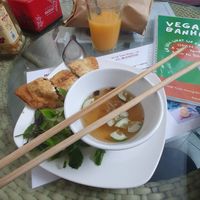 Soft pillow pastries at Bao An Vegan (formerly Vegan Banhmi) in Hanoi