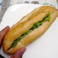 Bánh mì einfach ohne unnötigen Schnickschnack. at Bao An Vegan (formerly Vegan Banhmi) in Hanoi