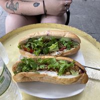 Tofu and mixed banh mi   at Bao An Vegan (formerly Vegan Banhmi) in Hanoi