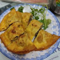 Fried dumplings at Bao An Vegan (formerly Vegan Banhmi) in Hanoi