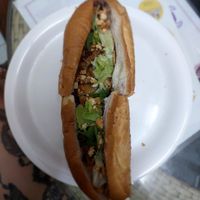 Shumai- tofu ball Bahn Mi at Bao An Vegan (formerly Vegan Banhmi) in Hanoi