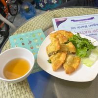 Spring rolls  at Bao An Vegan (formerly Vegan Banhmi) in Hanoi
