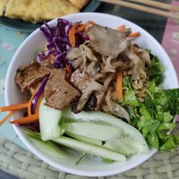 Mixed noodles at Bao An Vegan (formerly Vegan Banhmi) in Hanoi