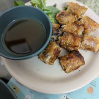Spring rolls at Bao An Vegan (formerly Vegan Banhmi) in Hanoi