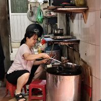 The kitchen at Bao An Vegan (formerly Vegan Banhmi) in Hanoi