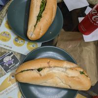 banh mi with tofu and with mushrooms at Bao An Vegan (formerly Vegan Banhmi) in Hanoi